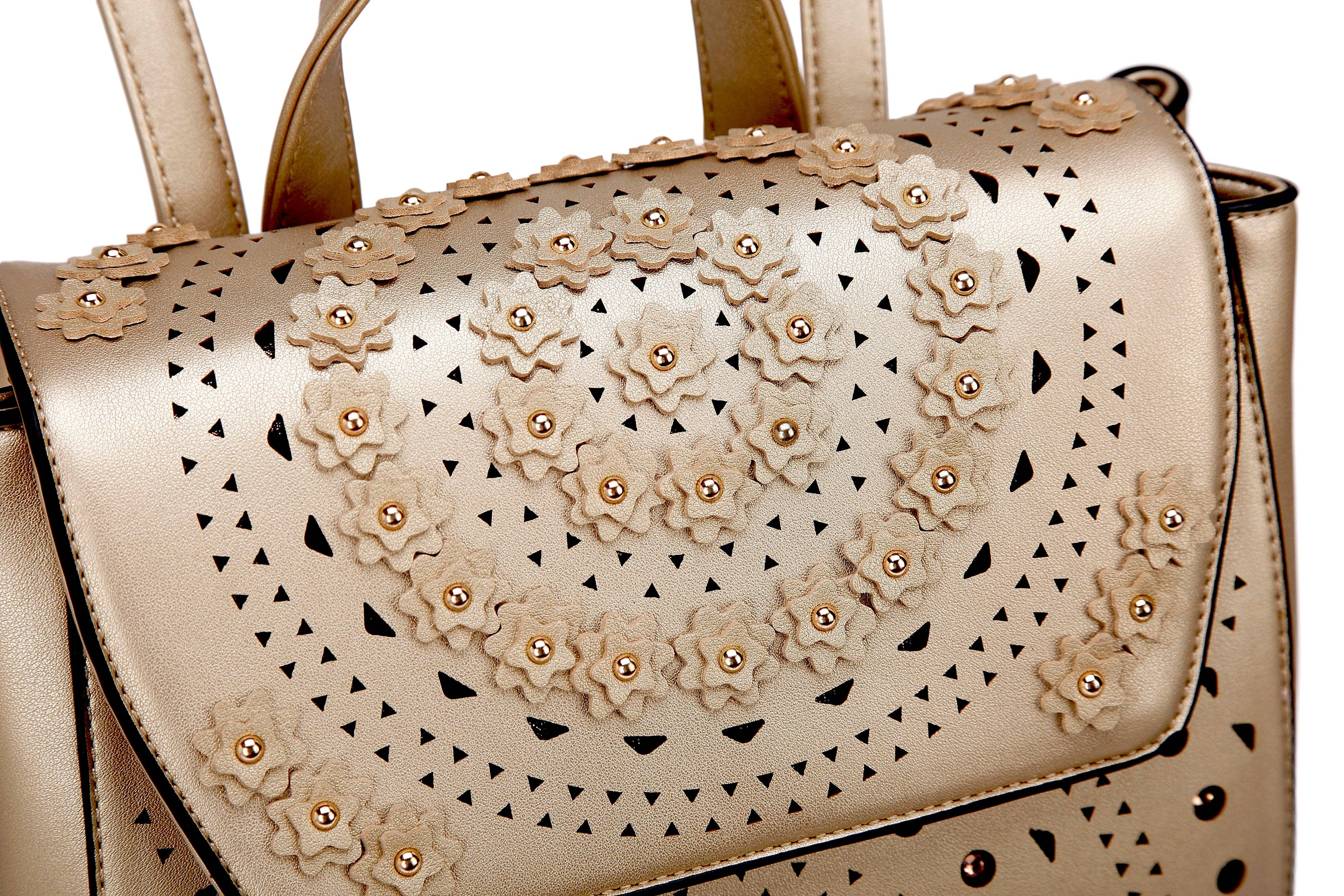 Brangio (Italy) Company Inc. - Wholesale Rugzak - Dames - Brangio Italië Sprankelende Bloemrijke Versierde Rugzak7