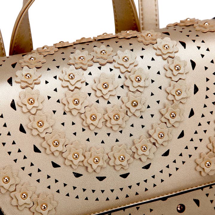 Brangio (Italy) Company Inc. - Wholesale Rugzak - Dames - Brangio Italië Sprankelende Bloemrijke Versierde Rugzak7