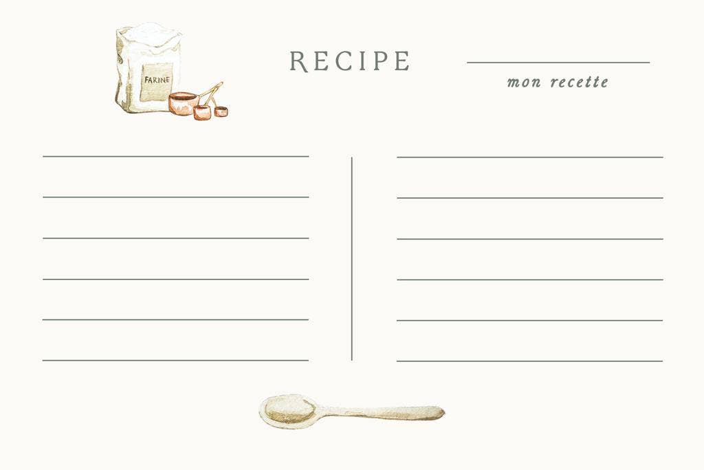 Vivi et Margot - Wholesale Recipe Card - Hand Illustrated Recipe Card Box Set 249