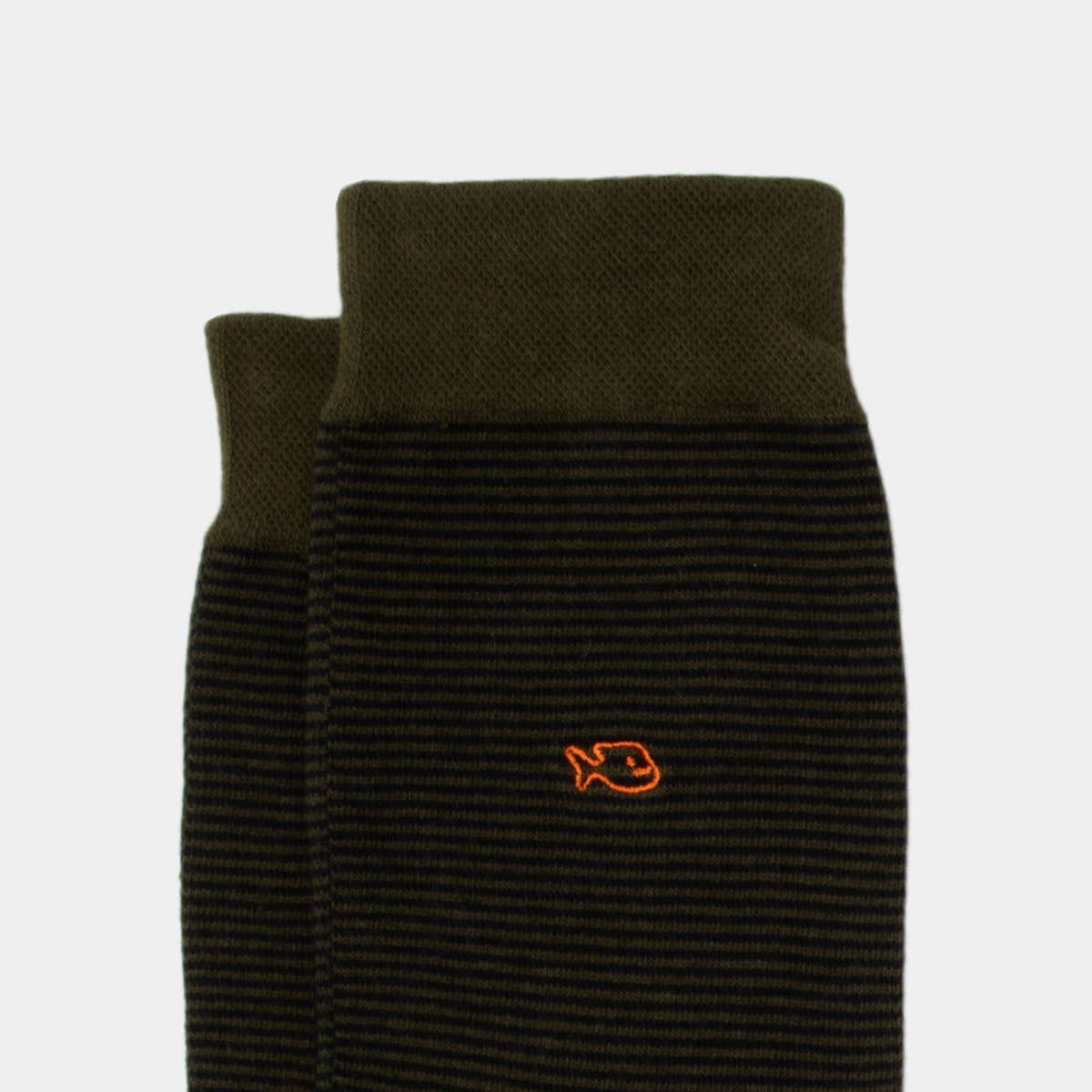 BILLYBELT - Wholesale Socks - Men's - Striped combed cotton socks - Khaki2