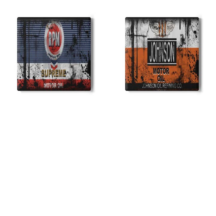 Miss Crabtree - Wholesale Coasters - Sinclair Oil Can Ceramic Coaster | Non-Slip Cork | Man Cave6