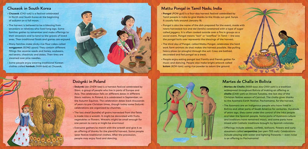 Barefoot Books - Wholesale Preschool Book (3-5) - Harvest Days: Giving Thanks Around the World3