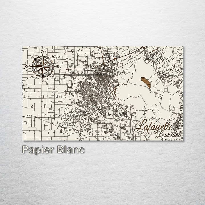 Fire and Pine Wood Maps - Wholesale Map - Louisiana: Lafayette Street Map