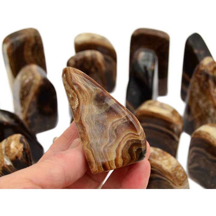 Kaia & Crystals - Wholesale Spiritual Stone/Crystal - Chocolate Calcite Free Form Mineral (100g - 700g)2