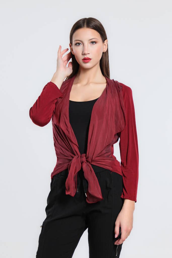 TINA Stephens Italy/Tees By Tina – wholesale Wrap – Women's – Ansley Silk Front Tie Wrap (BQ233)10