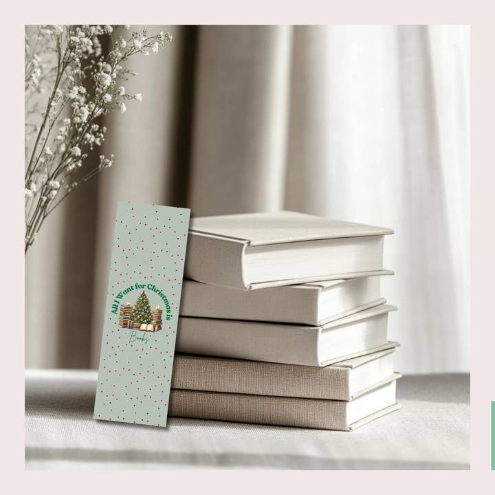 Tout ce que je veux pour Noël, ce sont des livres. pour la vente par Belle Lis Design Co.