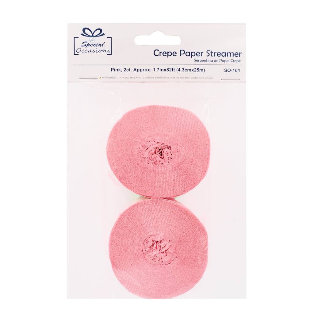 Angels Craft - Vente Serpentin - Guirlandes en papier crépon 2 unités – 10 couleurs, 25 m décoration de fête1