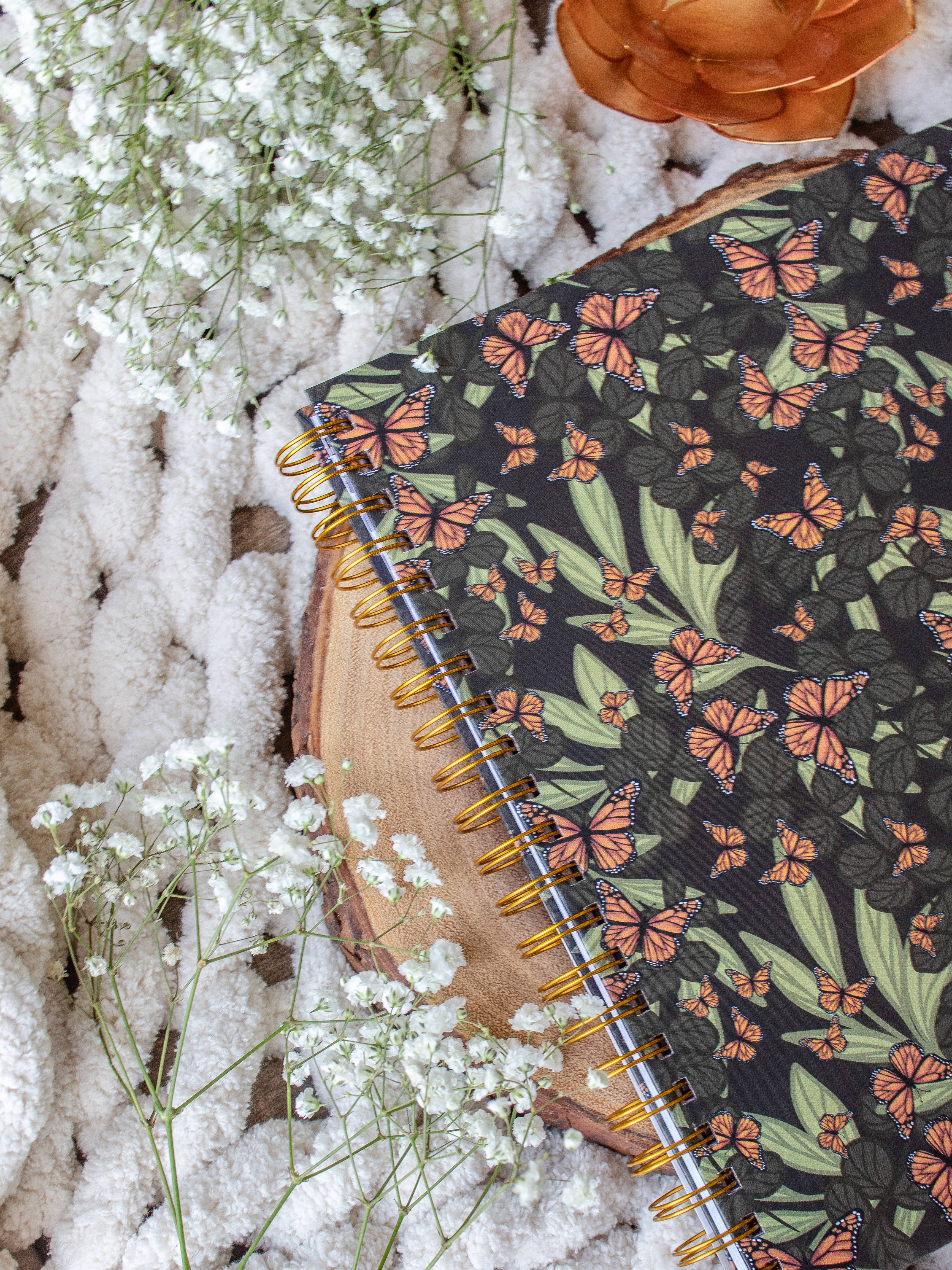 Meaggie Moos - Wholesale Notebook - Butterfly Garden Hardcover Spiral Notebook | College Ruled3