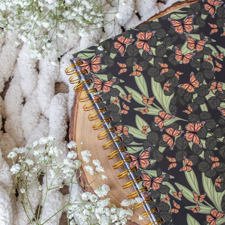 Meaggie Moos - Wholesale Notebook - Butterfly Garden Hardcover Spiral Notebook | College Ruled3