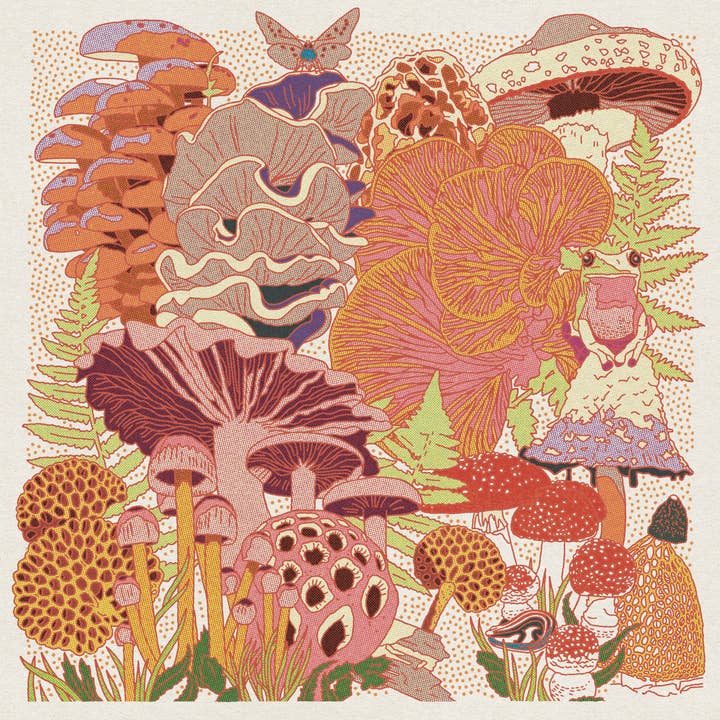Mushroom Planet #3 Print for wholesale by Caroline Clark