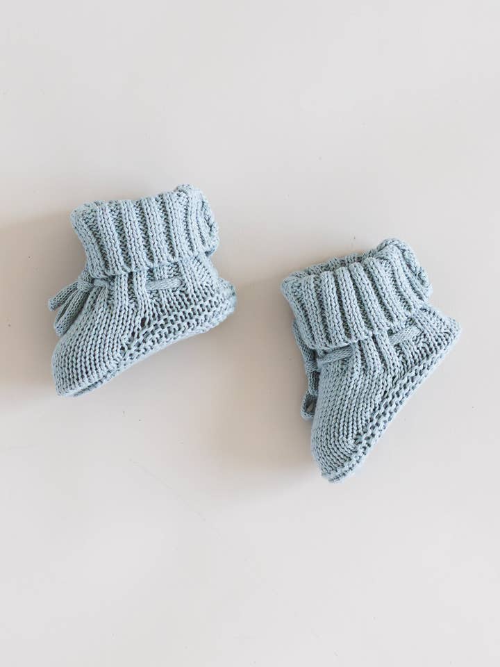 Knit Booties - Steel for wholesale by Pine Kids
