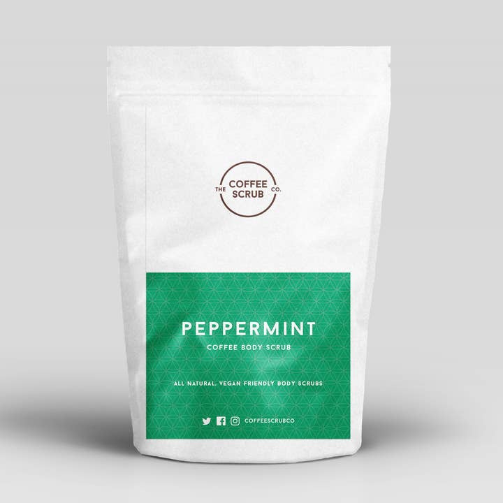Pfefferminz-Kaffee-Peeling für den Großhandel von The Coffee Scrub Co.