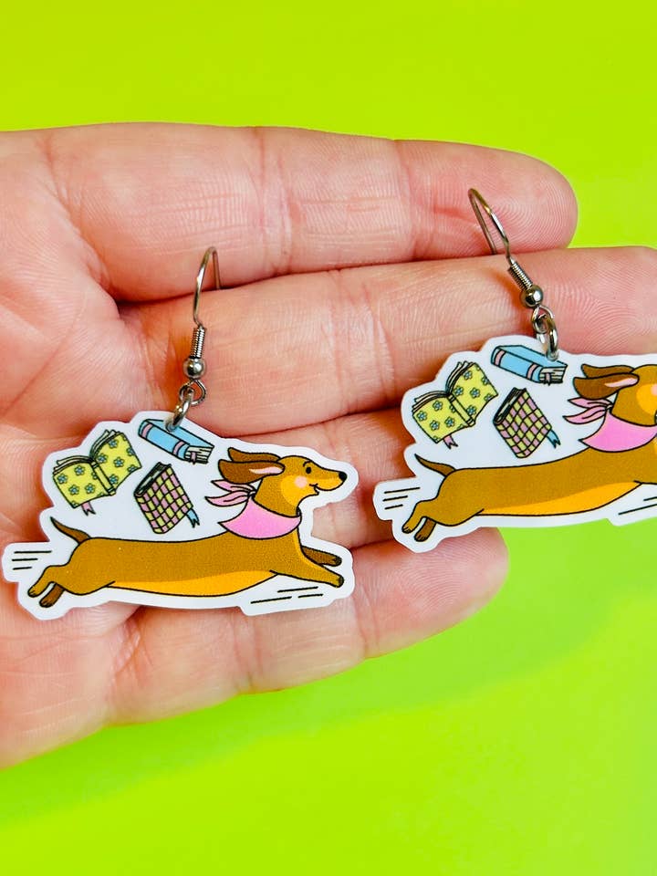 Dachshund Øreringe Dachshund Smykker Søde Hund Øreringe for engroshandel hos Alien Bratz