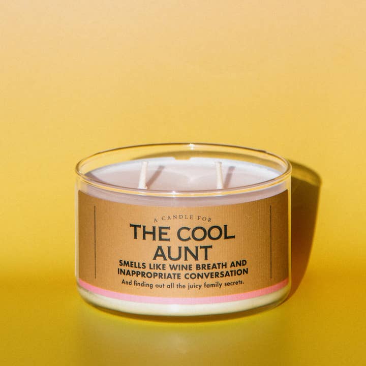 Whiskey River Soap Co. - Wholesale Jar/Filled Candle - A Candle for The Cool Aunt | Funny Candle2