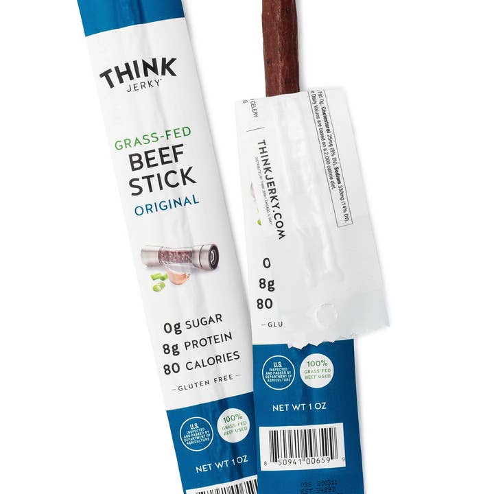 Think Jerky - Wholesale Jerky - Original 100% Grass-Fed Beef Stick, 1.0oz