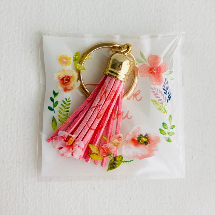 Assorted Thank You Gifts - Mini Tassel Keychain for wholesale on Faire3