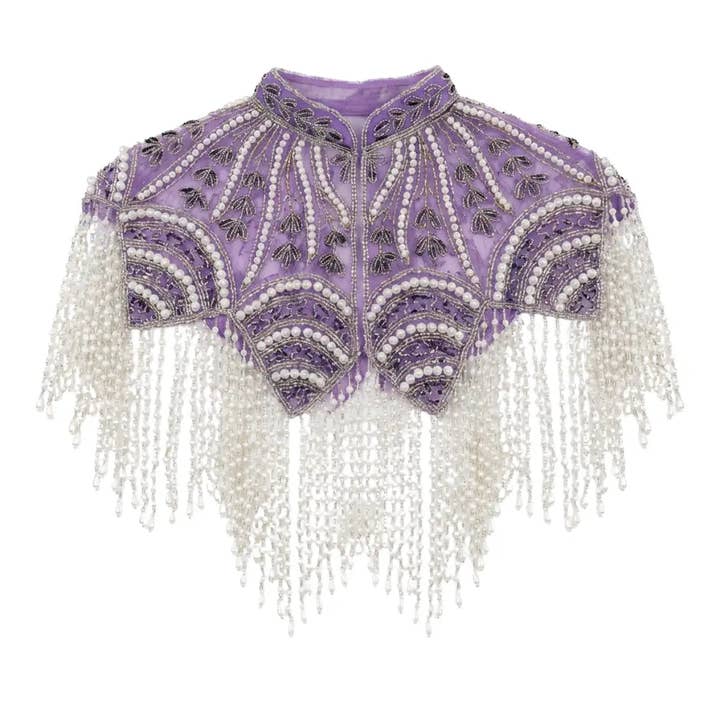 Couche Bijou Papillon Perles Violet pour la vente par ACUS