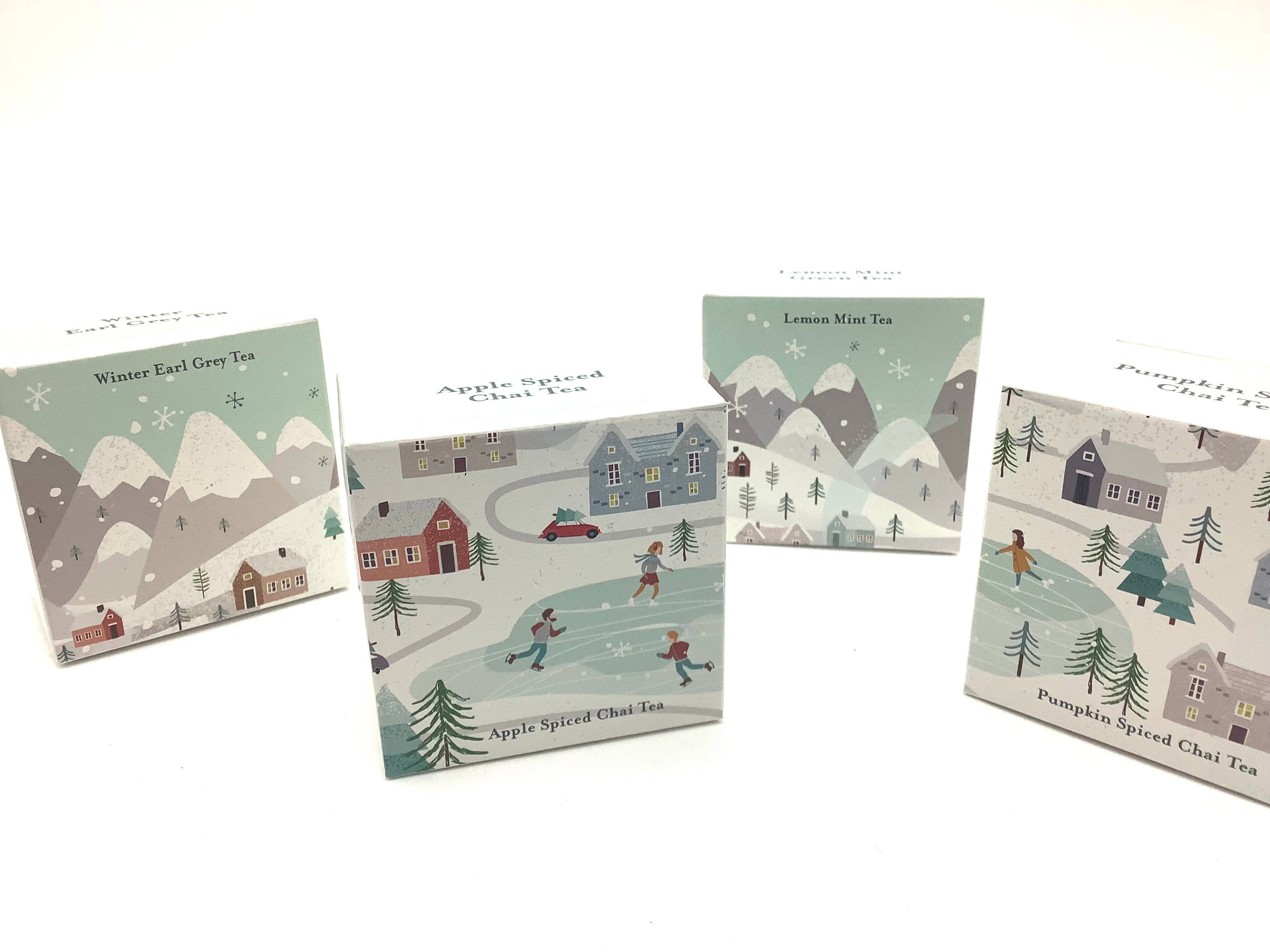 All Little Cute Things - Wholesale Tea Bags - Winter Wonderland Village Assorted Tea Boxes 4