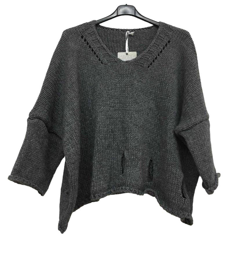 LINEN & COTTON HOUSE - Wholesale Knitted jumper – Women′s - ALPACA SWEATER 086022
