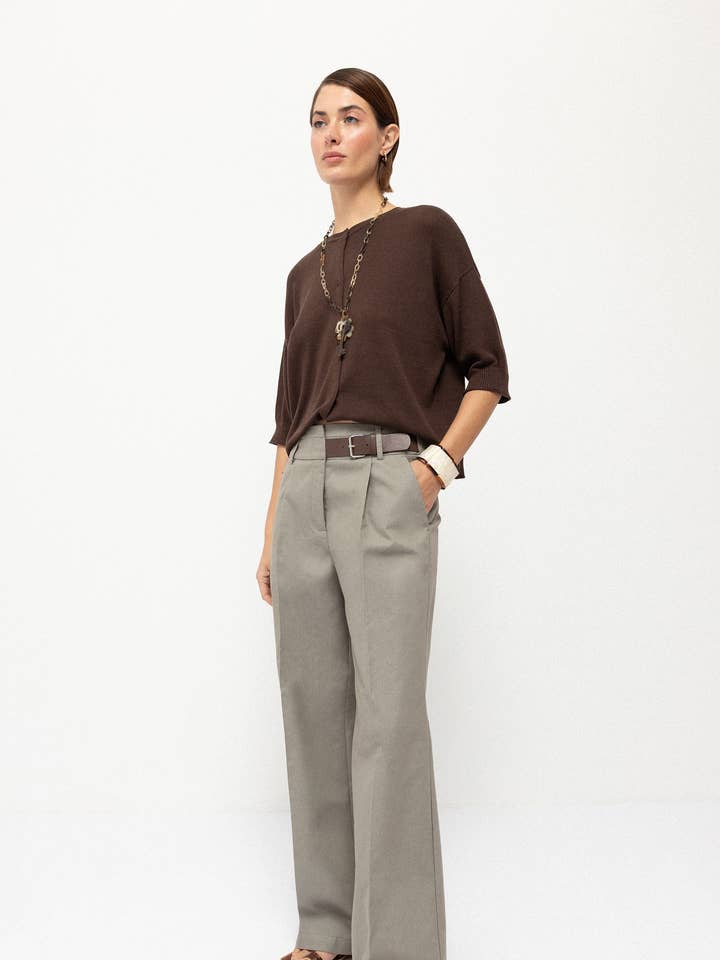 Trousers With Decorative Detail (409187-39) for wholesale by Lanidor