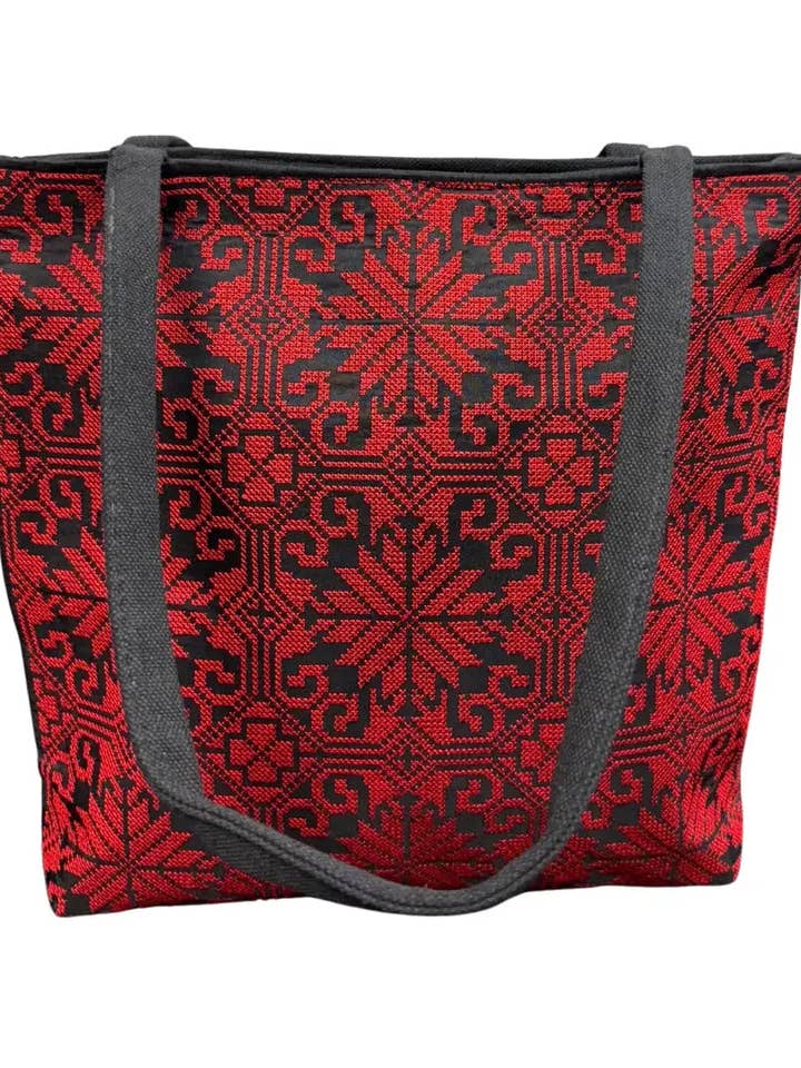 Embroidered Tote Bags - Jordan & Tatreez Designs | 40 cm Length for wholesale by Palestinian Elegance