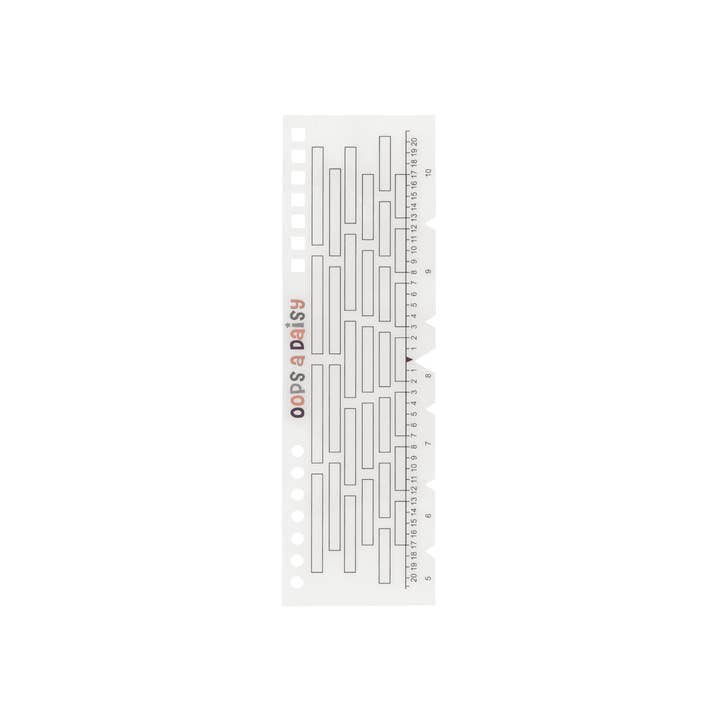 Oops a Daisy UK Ltd – wholesale Stencil/craft die – Universal Journal Grid Ruler - Spaces3