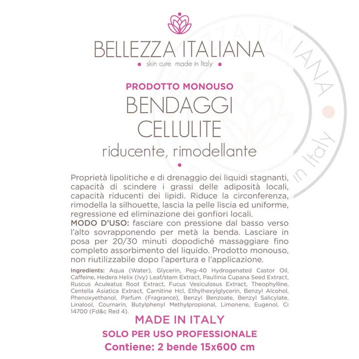 Bellezza Italiana - Wholesale Body Cream/Lotion - cellulite bandages1