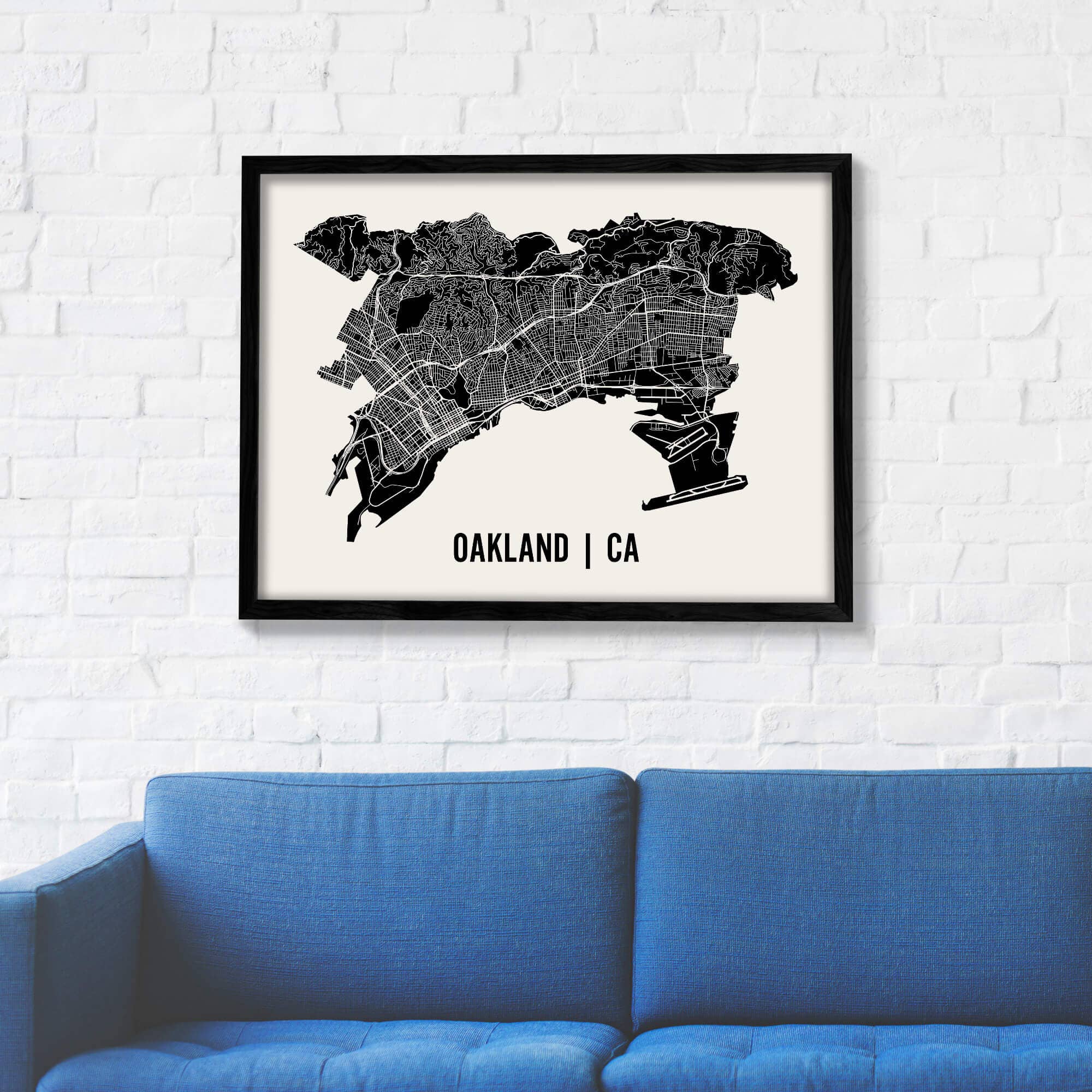 Mr City Printing - Wholesale Art Print - Oakland Map Art1