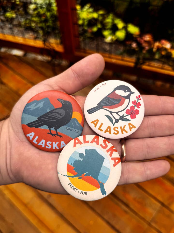 Alaska Magnets for wholesale by Frost and Fur