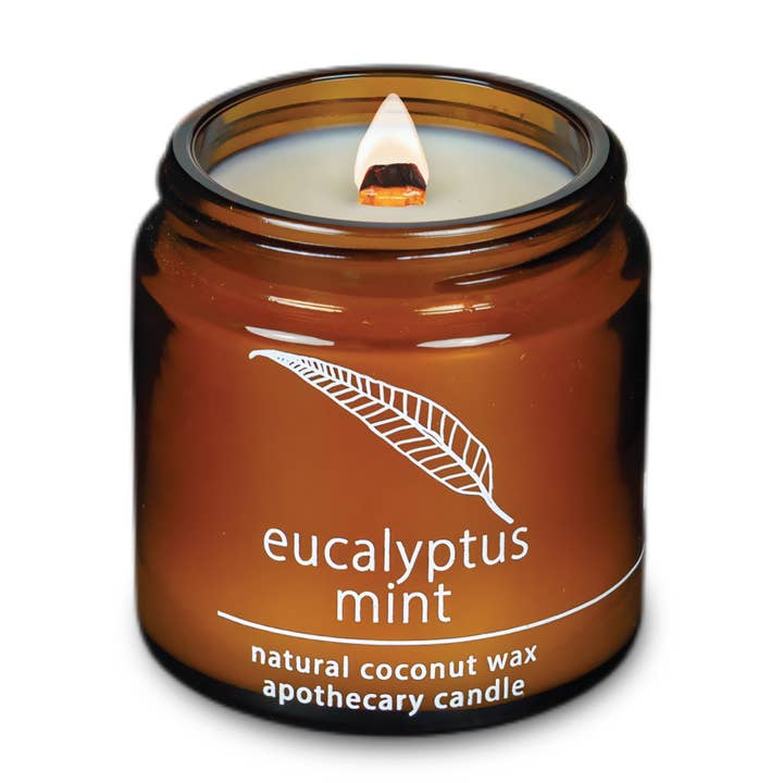 Eucalyptus Mint Candle | 4 oz Apothecary for wholesale by Hemlock Park