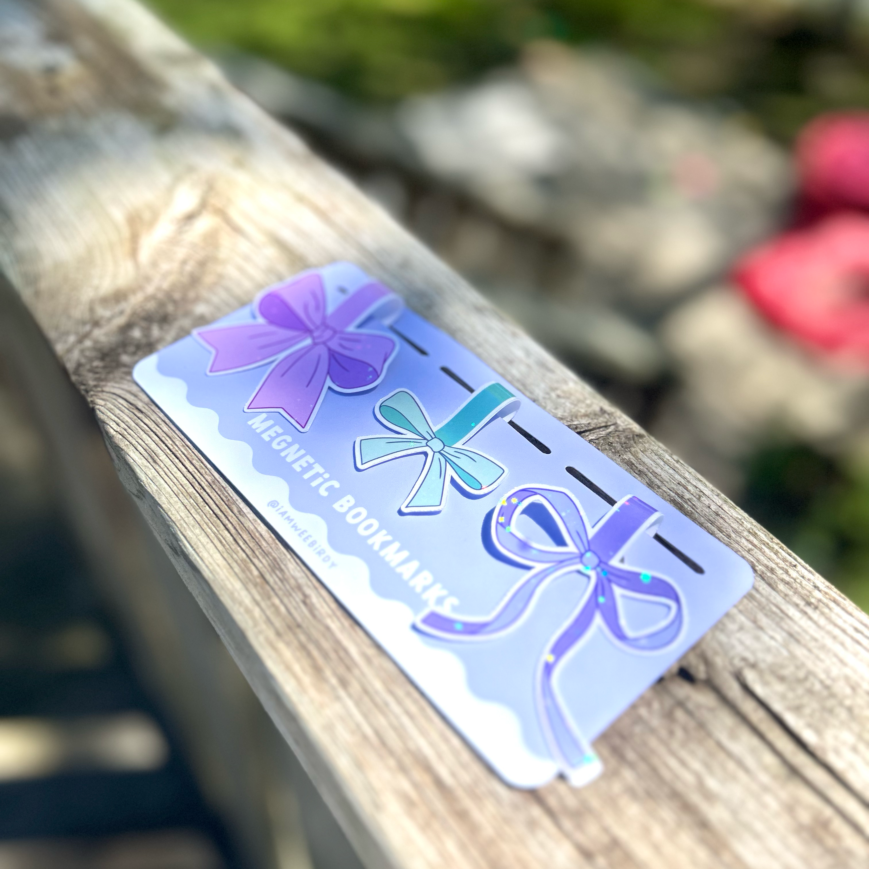 Wee Birdy - Vente Marque-page - Ensemble de 3 marque-pages magnétiques Coquette Bow1