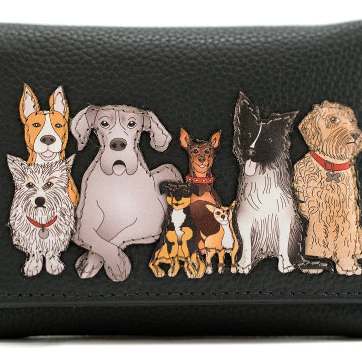 Kennel Crew Kleine Drievoudige Portemonnee - 40 3693 voor wholesale door Mala Leather