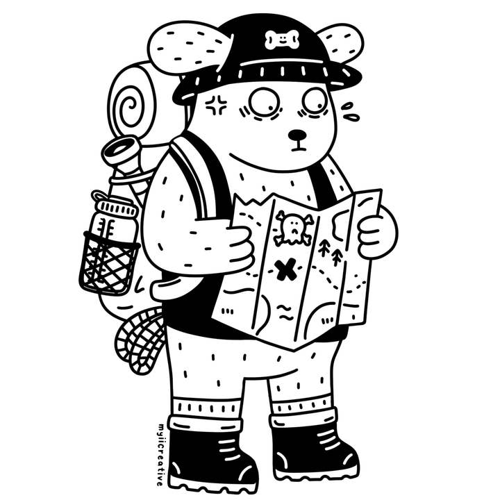 Autocollant Take A Randonnée pour la vente par Myii Creative