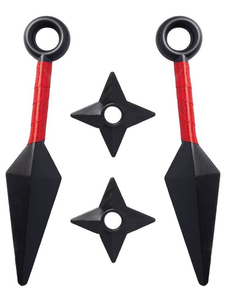 Ninja-Waffen-Set - Shuriken und Kunai für den Großhandel von P'tit Clown