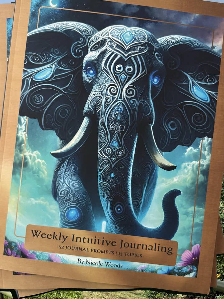 Weekly Intuitive Journal | Guided Self-Discovery Prompts | Healing, Mindfulness & Personal Growth | 8.5 x 11.5 Wellness Journal for wholesale by Wildroot Alchemy