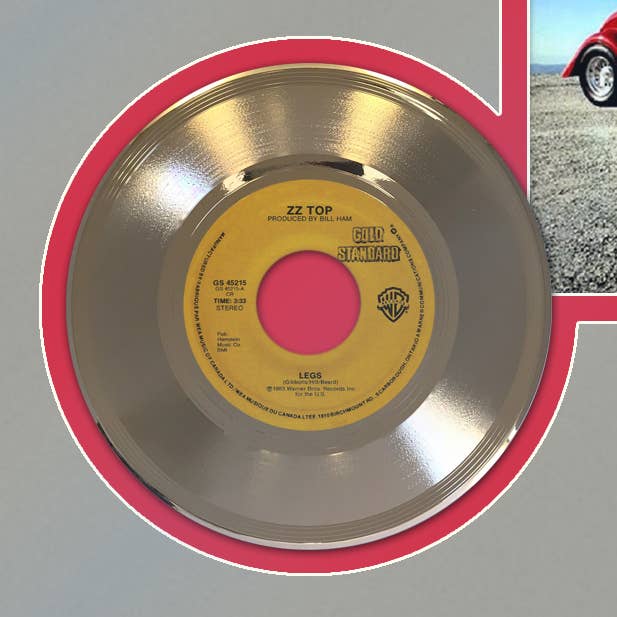 Gold Record Outlet – Arte de parede dimensional/3D por atacado – ZZ Pernas Top emolduradas Dourado 45 Mostrar2