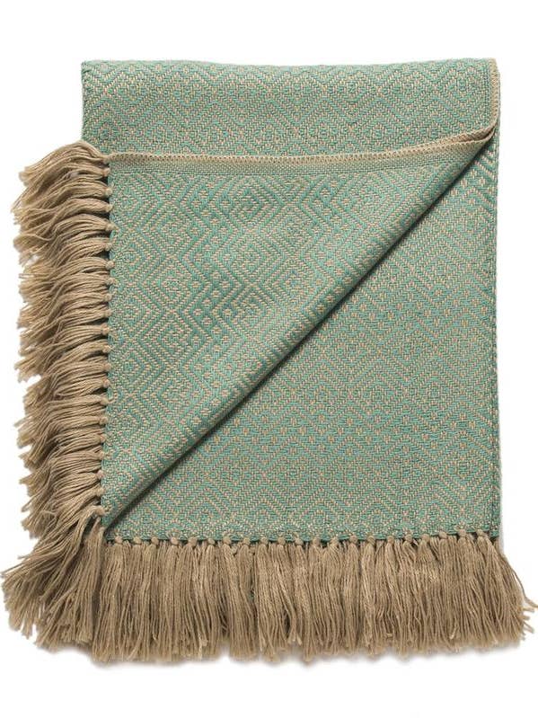 Seafoam Alpaca Blend Throw for wholesale by Asher Market
