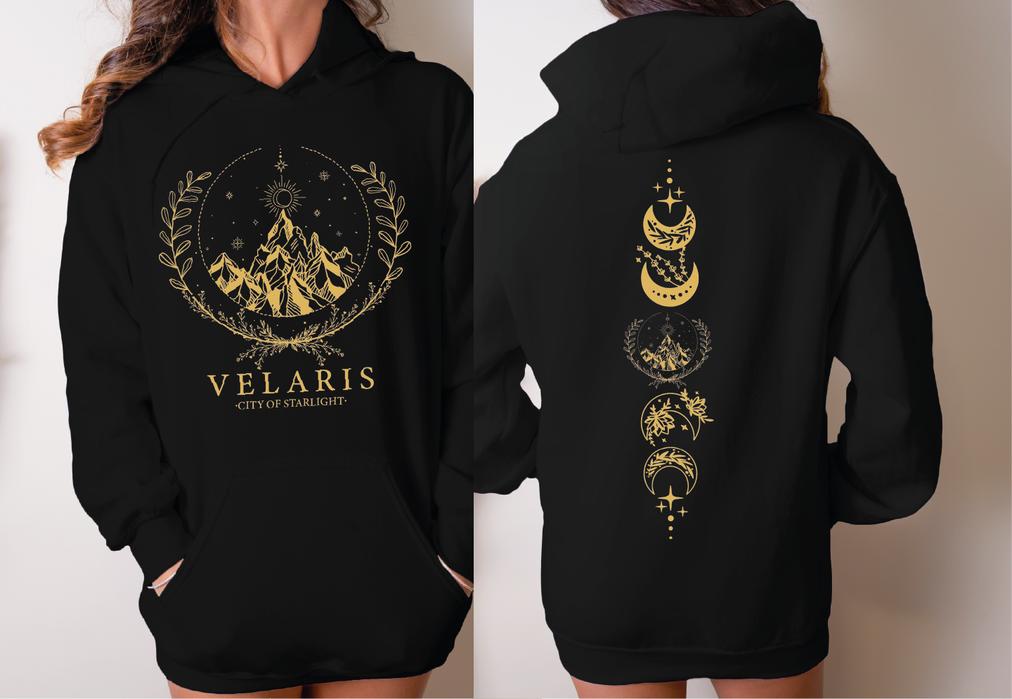 MAYA TX - Wholesale Graphic Sweatshirt - Women's - Velaris Sweatshirt and Hoodie, Acotar Shirt, Sarah Maas X2781
