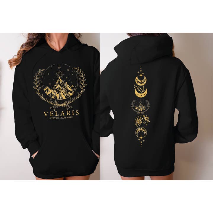 MAYA TX - Wholesale Graphic Sweatshirt - Women's - Velaris Sweatshirt and Hoodie, Acotar Shirt, Sarah Maas X2781