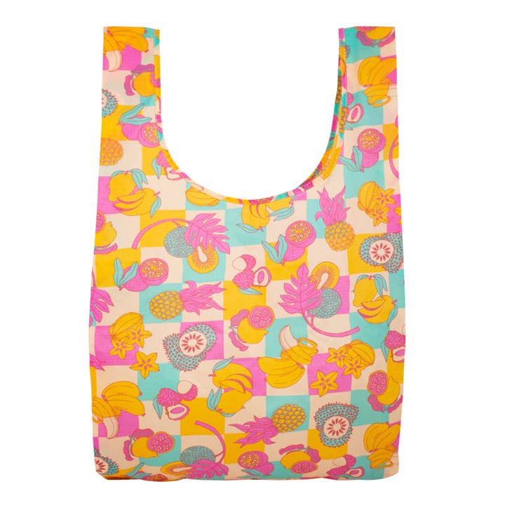 Jana Lam - Wholesale Grocery/Shopping Bag - Big Baggu Reusable Bag • Fruit Stand • Jana Lam Hawaii + Baggu