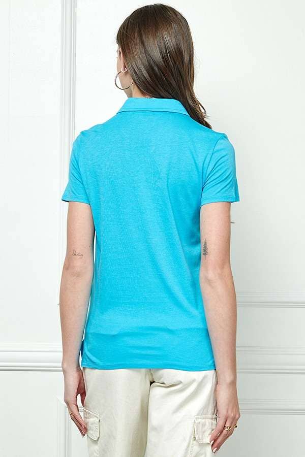 Heart & Hips - Venta al por mayor Polo - Mujer - JT49995 - CAMISETA POLO JERSEY MANGA CORTA7