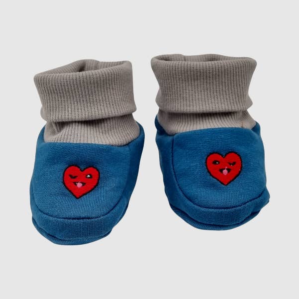 Best Friend Organic Booties Heart for wholesale by Kapbula Organics