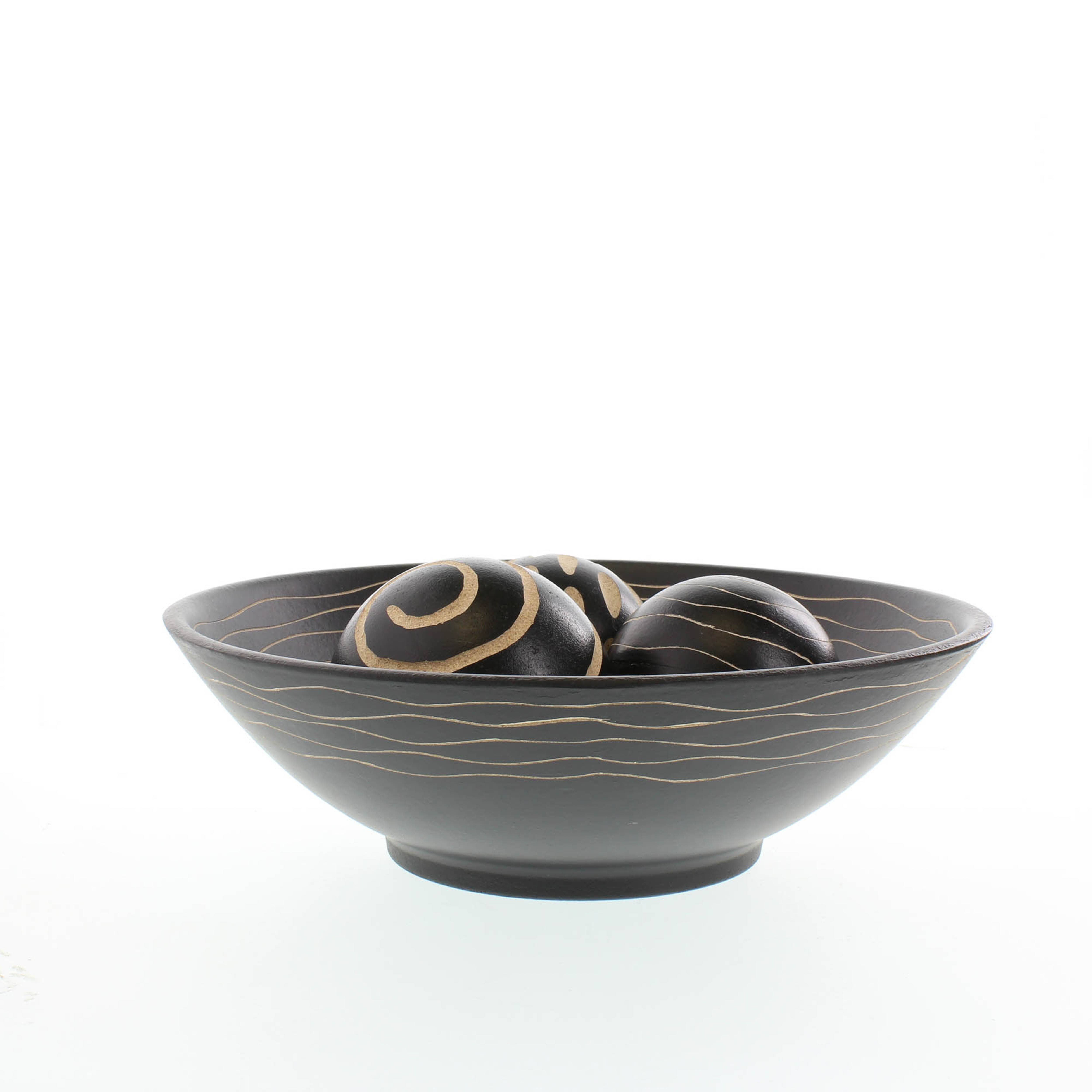 Zingz Home - Wholesale Decorative Tabletop Object - Artisan Deco Bowl and Balls3