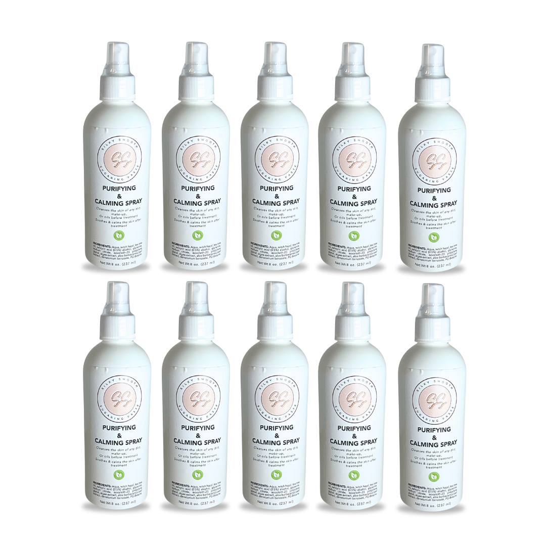 Silky Smooth Sugaring - Wholesale Face & Body Mist/Water - Purifying & Calming Spray (10 Bottles)2