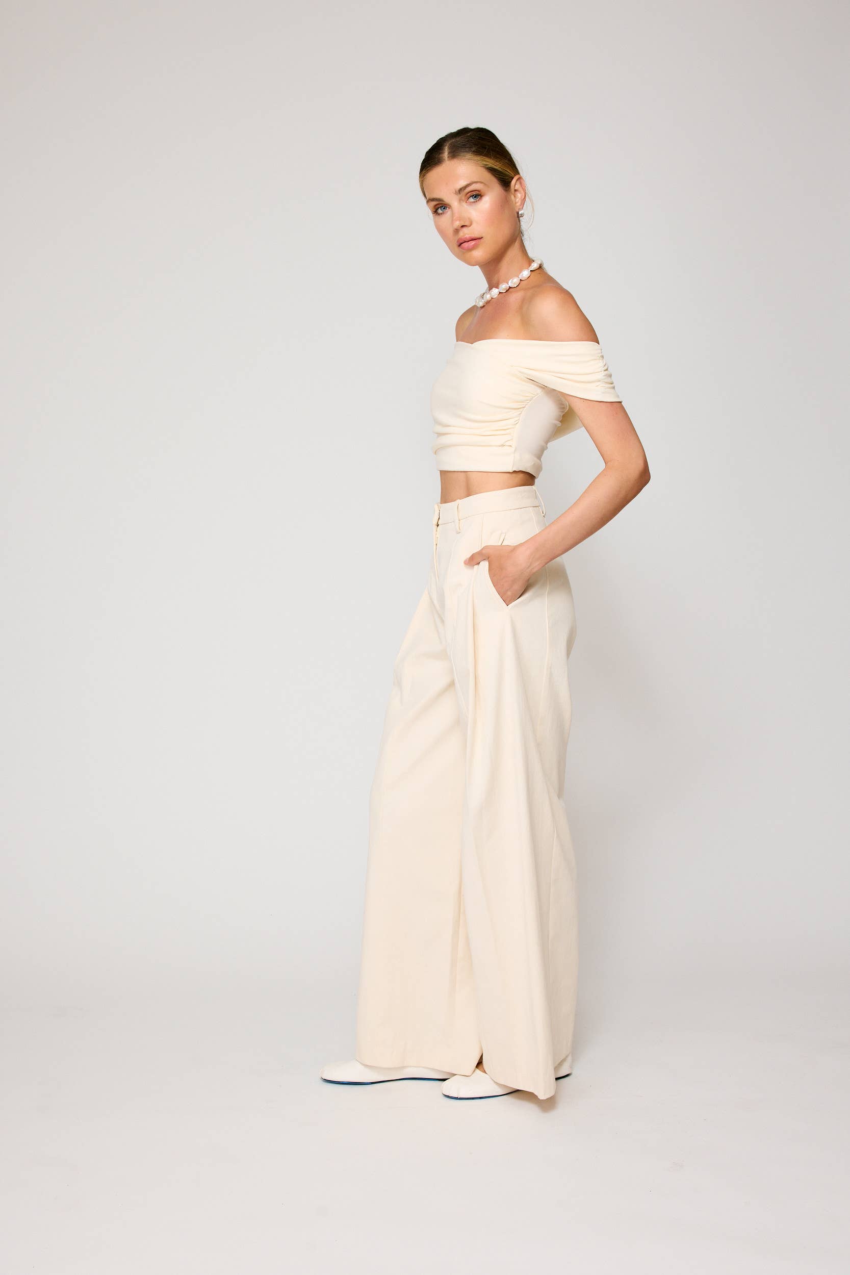 ECRU DEVIN PANTS for wholesale on Faire3