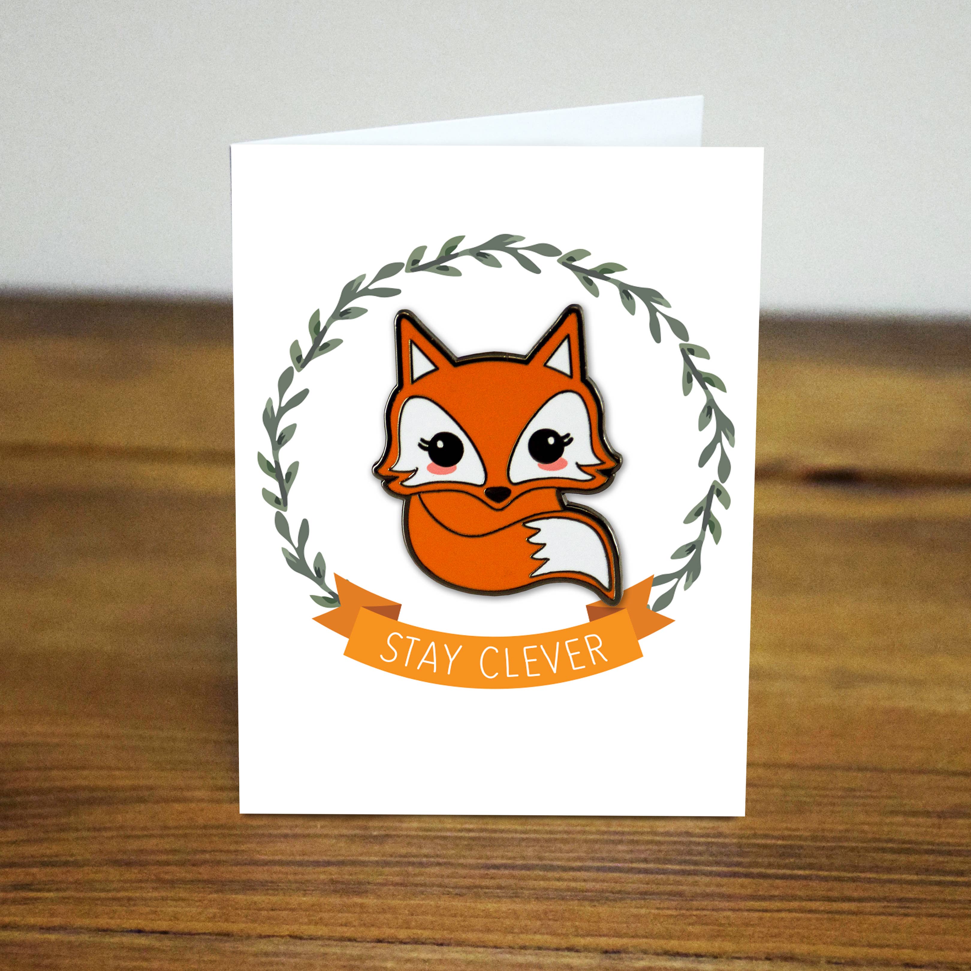 Lifebeats Gifts – wholesale Lapel pin/button – Be Clever baby fox enamel pin
