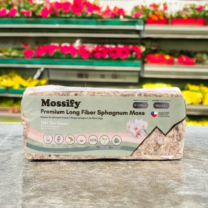 Mossify - Wholesale Planting/Potting Soil - Premium Long Fiber Sphagnum Moss