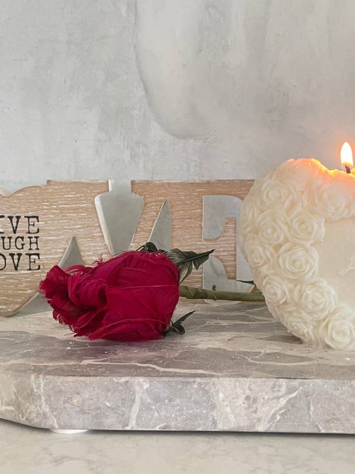 Rose Love Heart voor wholesale door Mummy&Mia Candles