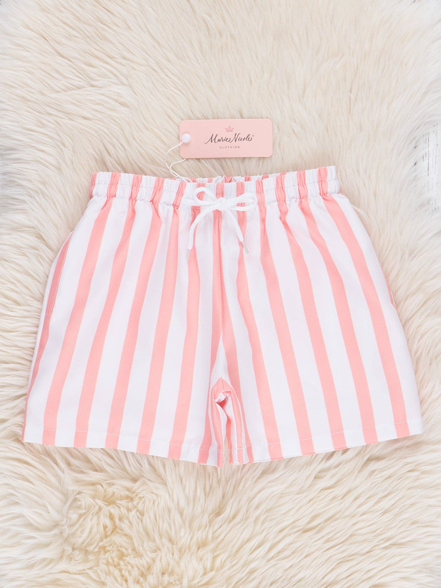 Marie Nicole Clothing - Wholesale Mommy & Me Sets - Family Poppies & Stripes Swimsuit4