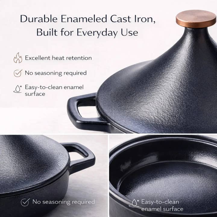 Alva Cookware - Wholesale Baking Dish - Moroccan Tagine — 3 QT.6